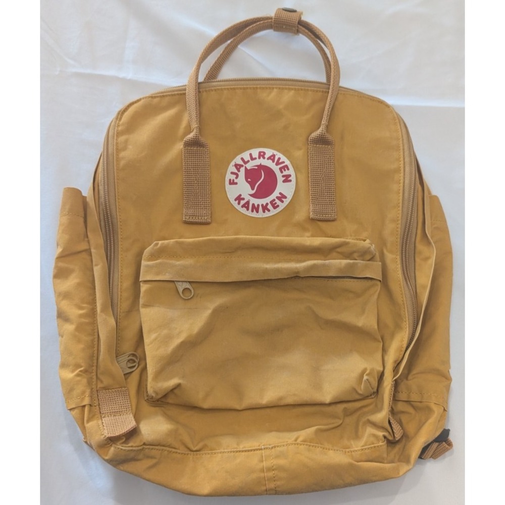 Fjallraven Kanken Backpack Unisex Medium Ochre Yellow 23510 Classic Vinylon F